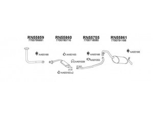 VENEPORTE 550322 išmetimo sistema 
 Išmetimo sistema -> Išmetimo sistema, visa