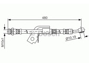 BOSCH 1 987 481 474 stabdžių žarnelė 
 Stabdžių sistema -> Stabdžių žarnelės
58737 1C800