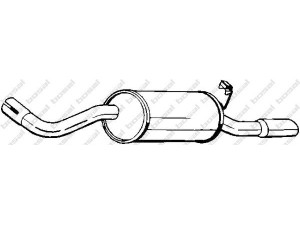 BOSAL 154-521 galinis duslintuvas 
 Išmetimo sistema -> Duslintuvas
6637382, 6837831