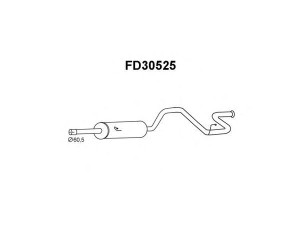 VENEPORTE FD30525 galinis duslintuvas 
 Išmetimo sistema -> Duslintuvas
1026430, 1031217, 1031219, 1337936