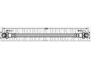 BORG & BECK BBH7107 stabdžių žarnelė 
 Stabdžių sistema -> Stabdžių žarnelės
MR475178