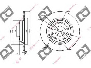 DJ PARTS BD1379 stabdžių diskas 
 Dviratė transporto priemonės -> Stabdžių sistema -> Stabdžių diskai / priedai
GF3Y-26-251A, GF3Y26251A
