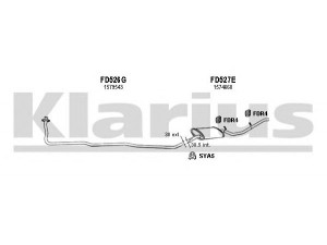 KLARIUS 360008U išmetimo sistema 
 Išmetimo sistema -> Išmetimo sistema, visa