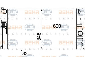 HELLA 8MK 376 791-781 radiatorius, variklio aušinimas 
 Aušinimo sistema -> Radiatorius/alyvos aušintuvas -> Radiatorius/dalys
7 600 520