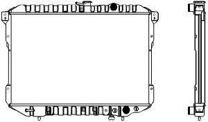 SAKURA  Automotive 1221-0215 radiatorius, variklio aušinimas