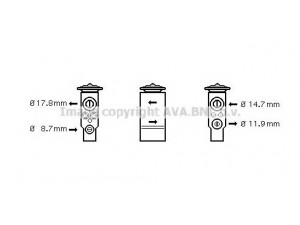 AVA QUALITY COOLING RT1334 išsiplėtimo vožtuvas, oro kondicionavimas 
 Oro kondicionavimas -> Vožtuvai
7701046085, 11516014