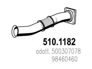 ASSO 510.1182 išleidimo kolektorius 
 Išmetimo sistema -> Išmetimo vamzdžiai
500307078, 98460460