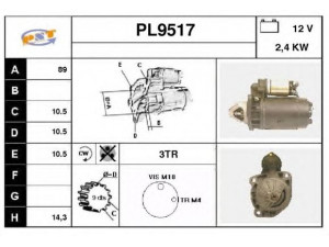 SNRA PL9517 starteris