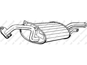 BOSAL 177-113 galinis duslintuvas 
 Išmetimo sistema -> Duslintuvas
EM B431603, EM B431603Q, MB 431601