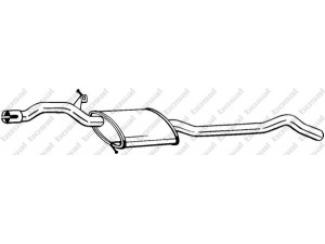 BOSAL 284-463 vidurinis duslintuvas 
 Išmetimo sistema -> Duslintuvas
8K0 253 409 E
