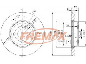FREMAX BD-2893 stabdžių diskas 
 Stabdžių sistema -> Diskinis stabdys -> Stabdžių diskas
3411 6 774 985