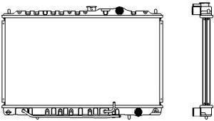 SAKURA  Automotive 1321-0206 radiatorius, variklio aušinimas
