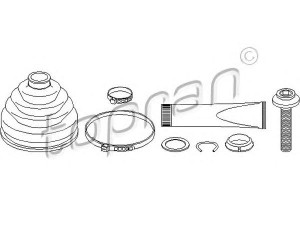TOPRAN 109 408 gofruotoji membrana, kardaninis velenas 
 Ratų pavara -> Gofruotoji membrana
3B0 498 203B, 3B0 498 203B, 3B0 498 203B