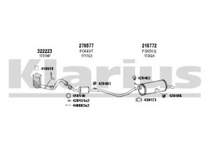 KLARIUS 631014E išmetimo sistema 
 Išmetimo sistema -> Išmetimo sistema, visa