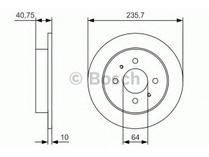 BOSCH 0 986 479 967 stabdžių diskas 
 Stabdžių sistema -> Diskinis stabdys -> Stabdžių diskas
MB857763, MR249357