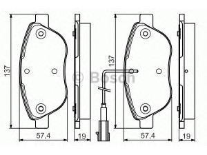 BOSCH 0 986 495 086 stabdžių trinkelių rinkinys, diskinis stabdys 
 Techninės priežiūros dalys -> Papildomas remontas
77363420, 9949276