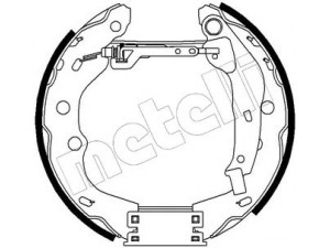 METELLI 51-0206 stabdžių trinkelių komplektas 
 Techninės priežiūros dalys -> Papildomas remontas