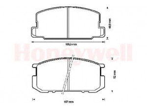 BENDIX 572218B stabdžių trinkelių rinkinys, diskinis stabdys 
 Techninės priežiūros dalys -> Papildomas remontas