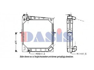 AKS DASIS 130430N radiatorius, variklio aušinimas 
 Aušinimo sistema -> Radiatorius/alyvos aušintuvas -> Radiatorius/dalys
0005013701, 0005013901, 0005014301