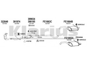 KLARIUS 362088U išmetimo sistema 
 Išmetimo sistema -> Išmetimo sistema, visa