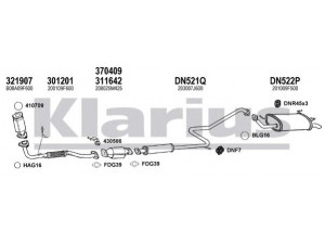 KLARIUS 270417U išmetimo sistema 
 Išmetimo sistema -> Išmetimo sistema, visa