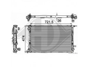DIEDERICHS 8101807 radiatorius, variklio aušinimas 
 Aušinimo sistema -> Radiatorius/alyvos aušintuvas -> Radiatorius/dalys
4G0121251B, 8K0121251AA, 8K0121251H