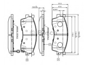BOSCH 0 986 TB2 229 stabdžių trinkelių rinkinys, diskinis stabdys 
 Techninės priežiūros dalys -> Papildomas remontas
0K2N1 3328Z