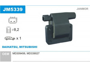 JANMOR JM5339 ritė, uždegimas 
 Kibirkšties / kaitinamasis uždegimas -> Uždegimo ritė
MD309456, MD339027