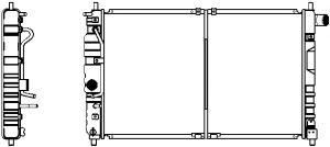 SAKURA  Automotive 1140-0101 radiatorius, variklio aušinimas