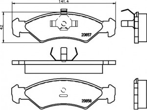 HELLA PAGID 8DB 355 007-311 stabdžių trinkelių rinkinys, diskinis stabdys 
 Techninės priežiūros dalys -> Papildomas remontas
5015917, 5018193, 5018898, 5023993