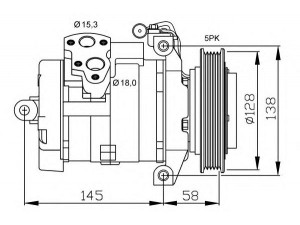 NRF 32697G kompresorius, oro kondicionierius 
 Oro kondicionavimas -> Kompresorius/dalys
0012306911, A0012306911