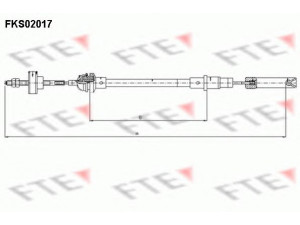 FTE FKS02017 sankabos trosas 
 Dviratė transporto priemonės -> Kabeliai ir tachometro velenaai -> Sankabos trosas
191 721 335, 191 721 335 E, 191 721 335 J