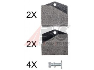 A.B.S. 37828 OE stabdžių trinkelių rinkinys, stovėjimo stabdys 
 Stabdžių sistema -> Rankinis stabdys
10531, GBP145, GBP255, JLM1514