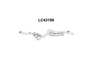 VENEPORTE LC43156 galinis duslintuvas 
 Išmetimo sistema -> Duslintuvas
46452746