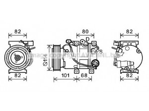 AVA QUALITY COOLING HYK377 kompresorius, oro kondicionierius 
 Oro kondicionavimas -> Kompresorius/dalys
977013R000, 977013R000