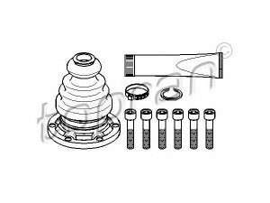 TOPRAN 103 688 gofruotoji membrana, kardaninis velenas 
 Ratų pavara -> Gofruotoji membrana
431 498 201B, 431 498 201D, 443 498 201B