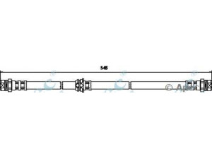 APEC braking HOS3703 stabdžių žarnelė 
 Stabdžių sistema -> Stabdžių žarnelės
1K0611701L, 1K0611701N, 1K0611701A