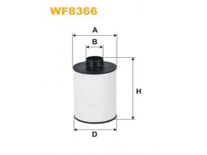 WIX FILTERS WF8366 kuro filtras 
 Techninės priežiūros dalys -> Papildomas remontas
16 06 26 76 80, 190698, 1906C4