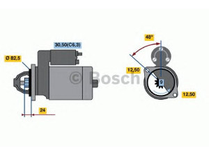 BOSCH 0 001 109 047 starteris