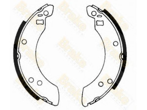 Brake ENGINEERING SH2125 stabdžių trinkelių komplektas 
 Techninės priežiūros dalys -> Papildomas remontas
1555151, 5015654, 5019036, 5020545