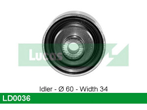 LUCAS ENGINE DRIVE LD0036 įtempiklio skriemulys, paskirstymo diržas