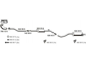ERNST 100525 išmetimo sistema 
 Išmetimo sistema -> Išmetimo sistema, visa