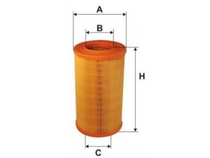 UNIFLUX FILTERS XA120 oro filtras 
 Techninės priežiūros dalys -> Techninės priežiūros intervalai
25062276, 53241301