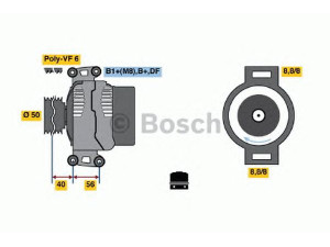 BOSCH 0 986 047 460 kintamosios srovės generatorius 
 Elektros įranga -> Kint. sr. generatorius/dalys -> Kintamosios srovės generatorius
05080 464AB, 05080 464AC, 05080 464AD