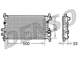 NPS DRM10027 radiatorius, variklio aušinimas 
 Aušinimo sistema -> Radiatorius/alyvos aušintuvas -> Radiatorius/dalys
91AB8005AF