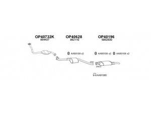 VENEPORTE 400333 išmetimo sistema 
 Išmetimo sistema -> Išmetimo sistema, visa
