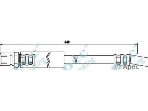 APEC braking HOS3351 stabdžių žarnelė 
 Stabdžių sistema -> Stabdžių žarnelės
562345, 562350, 562358, 90468316