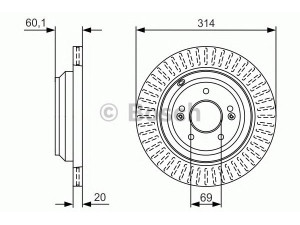 BOSCH 0 986 479 V11 stabdžių diskas 
 Stabdžių sistema -> Diskinis stabdys -> Stabdžių diskas
584113N020