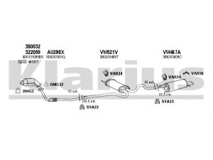 KLARIUS 930855U išmetimo sistema 
 Išmetimo sistema -> Išmetimo sistema, visa