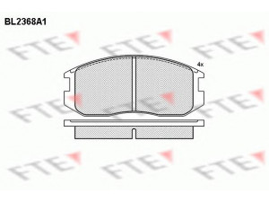 FTE BL2368A1 stabdžių trinkelių rinkinys, diskinis stabdys 
 Techninės priežiūros dalys -> Papildomas remontas
DBP 511 110, MB 699 464, MB 699 473